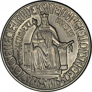 10 złotych 1964 Kazimierz Wielki, PRÓBA, wklęsły napis PRÓBA