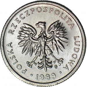 RRR-, 2 złotych 1989, Próba TECHNOLOGICZNA ALUMINIUM, nakł 10 szt.