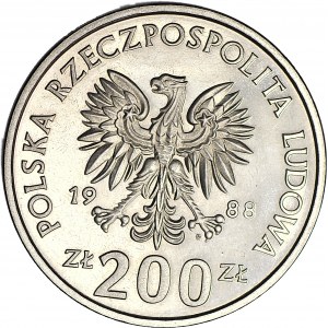 200 złotych 1988, PRÓBA, nikiel, ME w Piłce Nożnej 1990