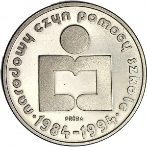1000 złotych 1986, PRÓBA, nikiel, Narodowy Czyn Pomocy Szkole