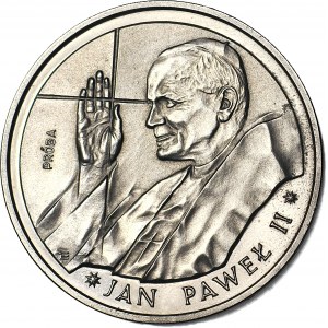 10000 złotych 1987, PRÓBA, nikiel, Jan Paweł II, Cienki krzyż
