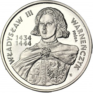 200.000 złotych 1992, Władysław Warneńczyk półpostać, PRÓBA, nikiel