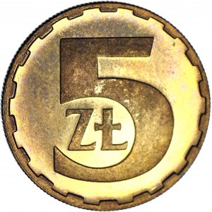 5 złotych 1979, stempel lustrzany, nakład 5000 sztuk