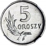 5 groszy 1965, mennicze, najniższy nakład, mennicze