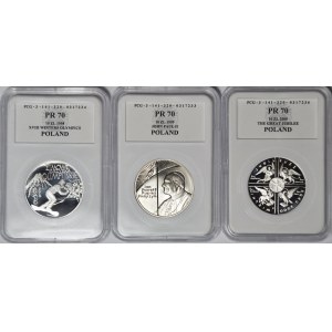 10 złotych 1998, 1999, 2000, Nagano, Jan Paweł II, Jubileusz