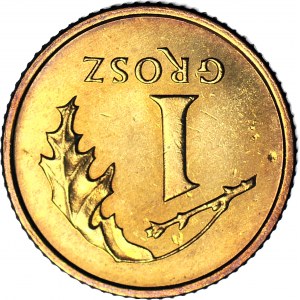 R-, 1 Penny 2001, postfrisch, vernichtet, REVERSE 180 Grad