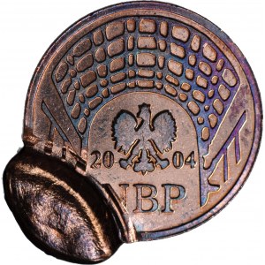 RR-, NBP Open Days token 2004 Polská mincovna, DESTRUKT, dvojitá ražba