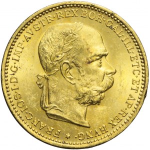 Austria, Franciszek Józef, 20 koron 1893, Wiedeń, piękne