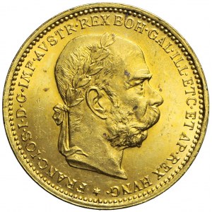 Austria, Franciszek Józef, 20 koron 1893, Wiedeń, piękne