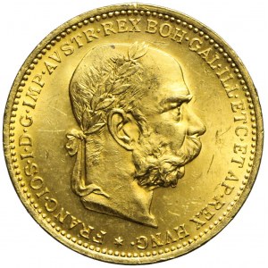 Austria, Franciszek Józef, 20 koron 1894, Wiedeń, piękne