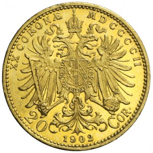 Austria, Franciszek Józef, 20 koron 1902, Wiedeń