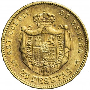 Hiszpania, Alfonso XII, 25 pesetas 1880