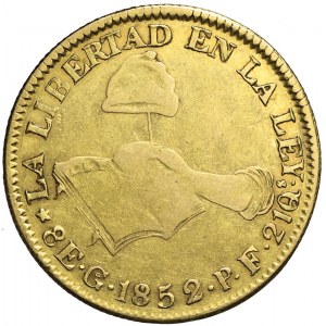 Meksyk, 8 escudos 1852, Guanajuato