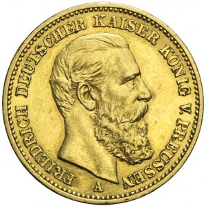 Niemcy, Prusy, 20 marek 1888 A, Fryderyk III, Berlin
