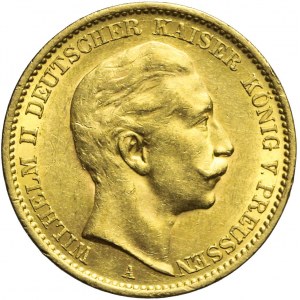 Niemcy, Prusy, 20 marek 1910 A, Wilhelm II, Berlin, ładne