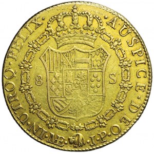 Peru, Ferdynand VII, 8 escudos, Lima