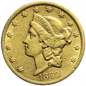Stany Zjednoczone Ameryki (USA), 20 dolarów 1869, Liberty Head, San Francisco