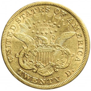 Stany Zjednoczone Ameryki (USA), 20 dolarów 1869, Liberty Head, San Francisco