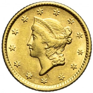 Stany Zjednoczone Ameryki (USA), 1 dolar Liberty Head, 1853, Filadelfia