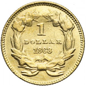 Stany Zjednoczone Ameryki (USA), 1 dolar Indianin, 1868, Filadelfia