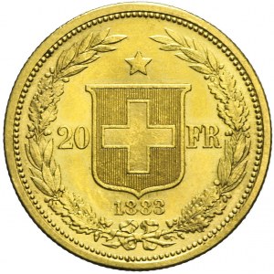 Szwajcaria, 20 franków 1883