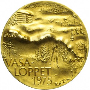 Szwecja, Medal Okolicznościowy 52 - Bieg Wazów, 1975, złoto
