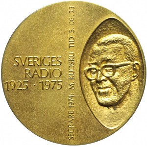 Szwecja, Medal Okolicznościowy 52 - Bieg Wazów, 1975, złoto