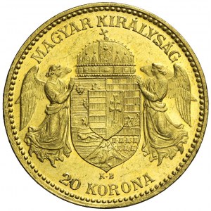 Węgry, 20 koron 1900, Franciszek Józef, Kremnica