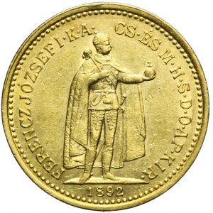 Węgry, Franciszek Józef, 10 koron 1892, Kremnica