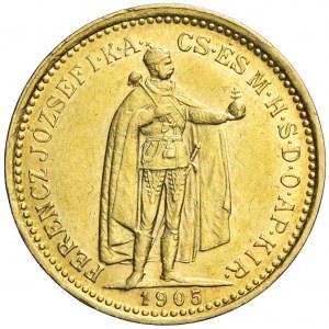 Węgry, Franciszek Józef, 10 koron 1905, Kremnica
