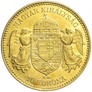 Węgry, Franciszek Józef, 10 koron 1909, Kremnica