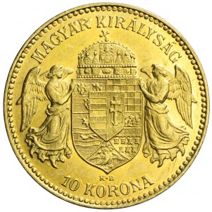 Węgry, Franciszek Józef, 10 koron 1910, Kremnica