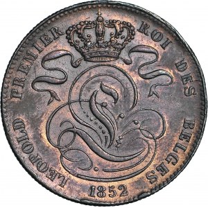 Belgia, Leopold I, 5 centymów 1852, Bruksela