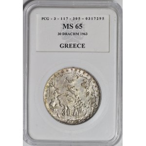 Grecja, 30 drachm 1963, Berlin, 100-lecie panowania Dynastii