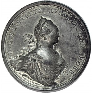 Russland, Elisabeth I., Medaille 1754, um Grenzstreitigkeiten zu beenden