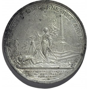 Rosja, Elżbieta I, Medal 1754, na zakończenie sporów o granice