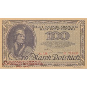 100 Marek Polskich 1919 AH, reprodukcja okolicznościowa NBP w etui