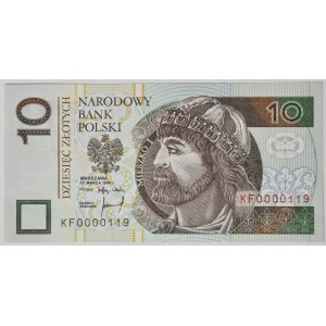 10 złotych 1994, KF0000119 niski numer