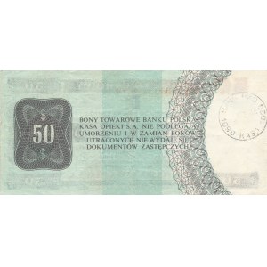 Pewex Bon Towarowy 50 dolarów 1979, ser. HJ
