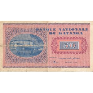 Katanga 50 franków 1960, rzadki