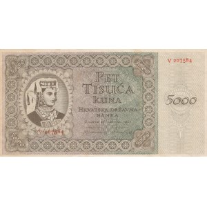 Chorwacja, 5000 kuna 1943