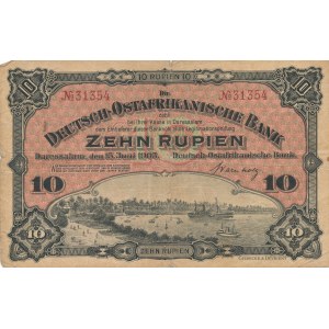 Niemiecka Afryka Wschodnia, 10 Rupien 1905