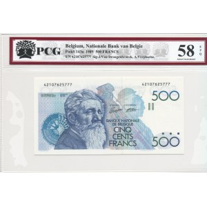 Belgia, 500 Franków 1989