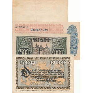 Niemcy, 500.000 marek 1923, zestaw 4 szt.