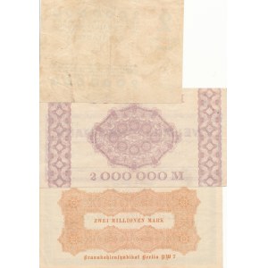 Niemcy, 2.000.000 (dwa miliony) marek 1923, zestaw 4 szt.