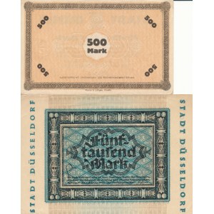 Niemcy, 5000 marek 1922 i 1923, zestaw 2 szt.