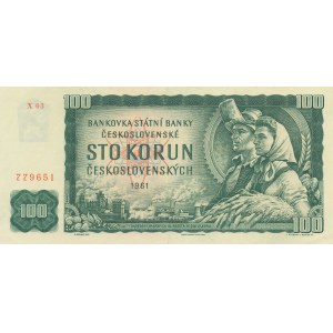 Czechosłowacja, 100 koron 1961