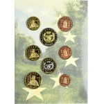 Andorra 1 - 50 Cent & 1 - 2 Euro 2003 Fantasy Patterns Collection SET. Obverse Lettering: TRIAL - PRUEBA - ESSAI ...