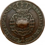 Angola 1 Macuta 1786 Maria I and Pedro III (1777-1786). Obverse: Crowned arms. Reverse...