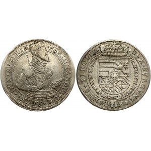 Austria Tyrol 1 Thaler (1577-1595) Ferdinand II Archduke (1564-1595). Obverse: Half portrait of Ferdinand II...